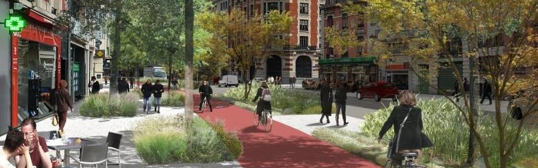 Plus verte et plus ouverte aux mobilités douces, la MEL transforme la rue du Molinel