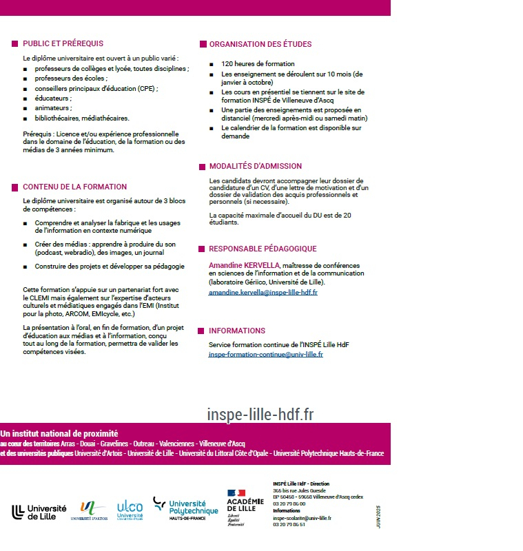 Diplôme universitaire EMIsFAIRE