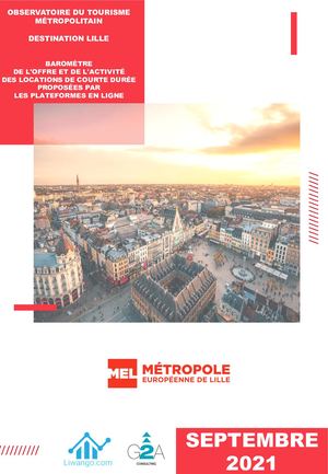 Baromètre des Plateformes en ligne Observatoire du Tourisme MEL | septembre 2021