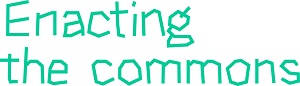 Logo projet Enacting the commons