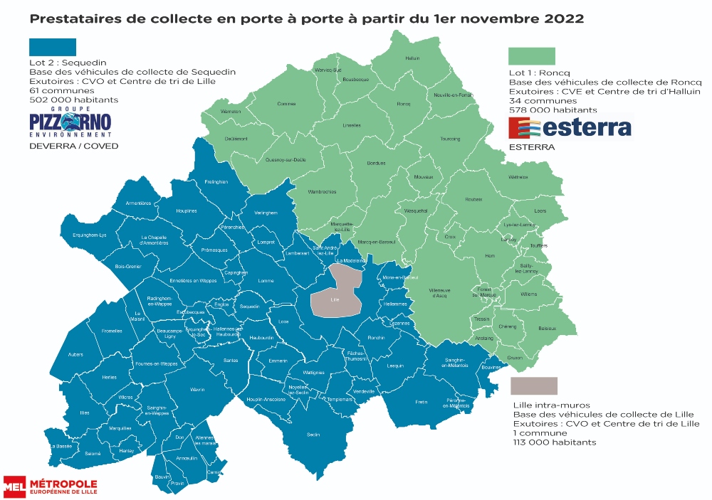 Carte prestataires collecte porte à porte 1er novembre 2022