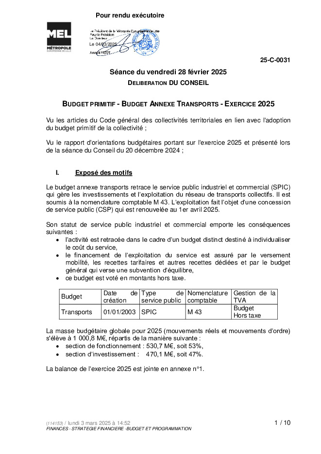 Budget Primitif 2025 Transports (.pdf)