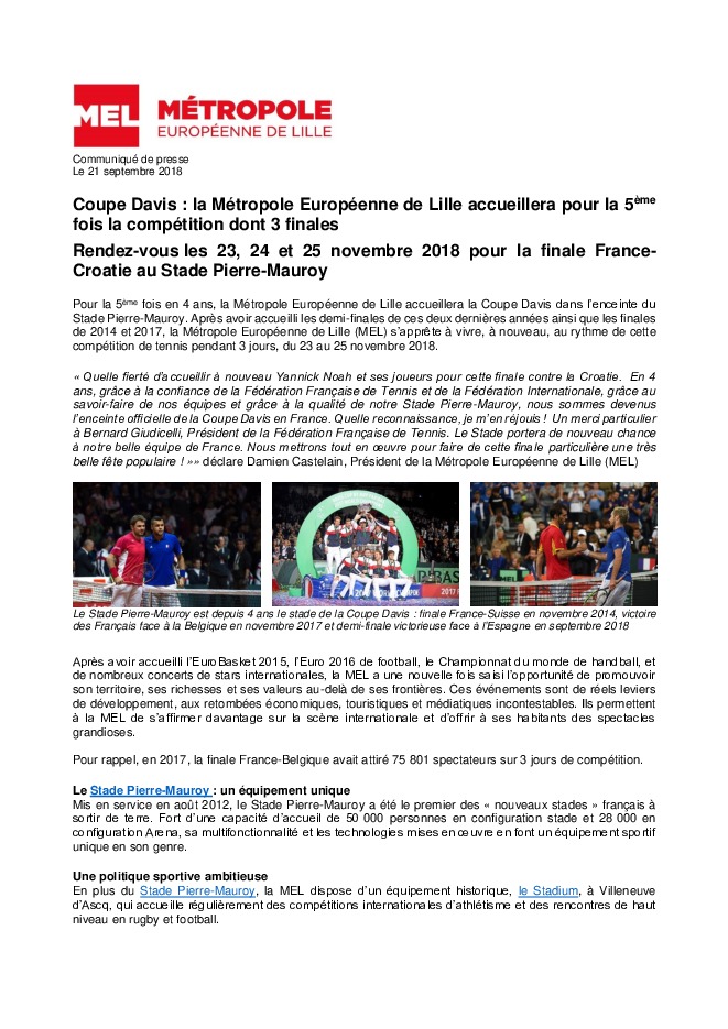 Communique presse finale Coupe Davis 2018 (.pdf)