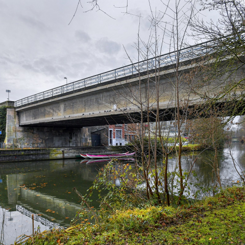 À compter du 8 mars 2021 la Métropole Européenne de Lille effectue des travaux au niveau du pont de l'Hippodrome et de ses abords à Lille et Lambersart