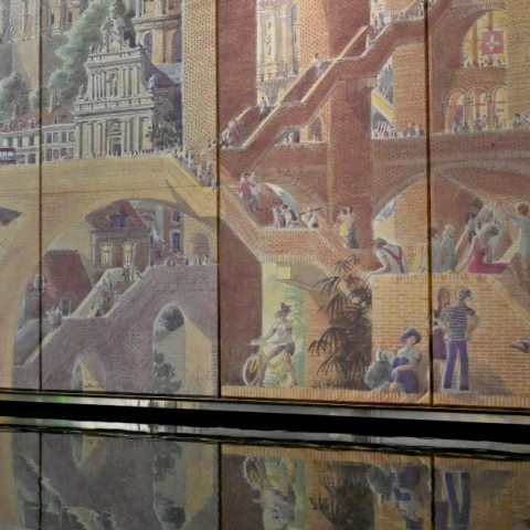La fresque de Jean Pattou installée à la station Lille-Europe va être restaurée