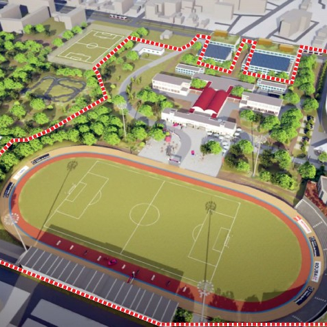 Site Roubaix - Parc des sports : la MEL engage un projet d’aménagement durable et attractif autour du vélo