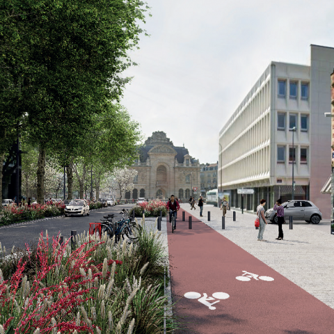L’opération de transformation de la rue Pierre Mauroy à Lille entre dans une nouvelle phase dès le 17 juillet prochain