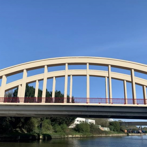 Dès le 3 juillet, la MEL intervient sur le Pont de l’Abbaye à Saint-André-lez-Lille et Marquette pour améliorer la qualité des espaces publics