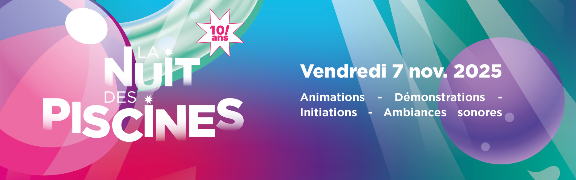 La Nuit des Piscines revient pour sa 10e édition !