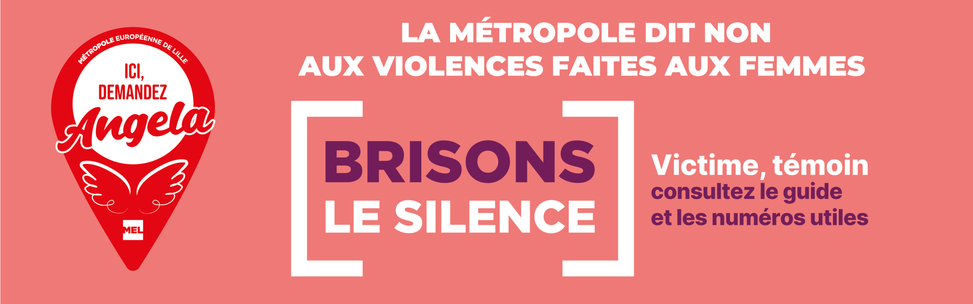 La MEL poursuit son action contre les violences faites aux femmes et devient site Angela : un lieu sûr ouvert à toutes