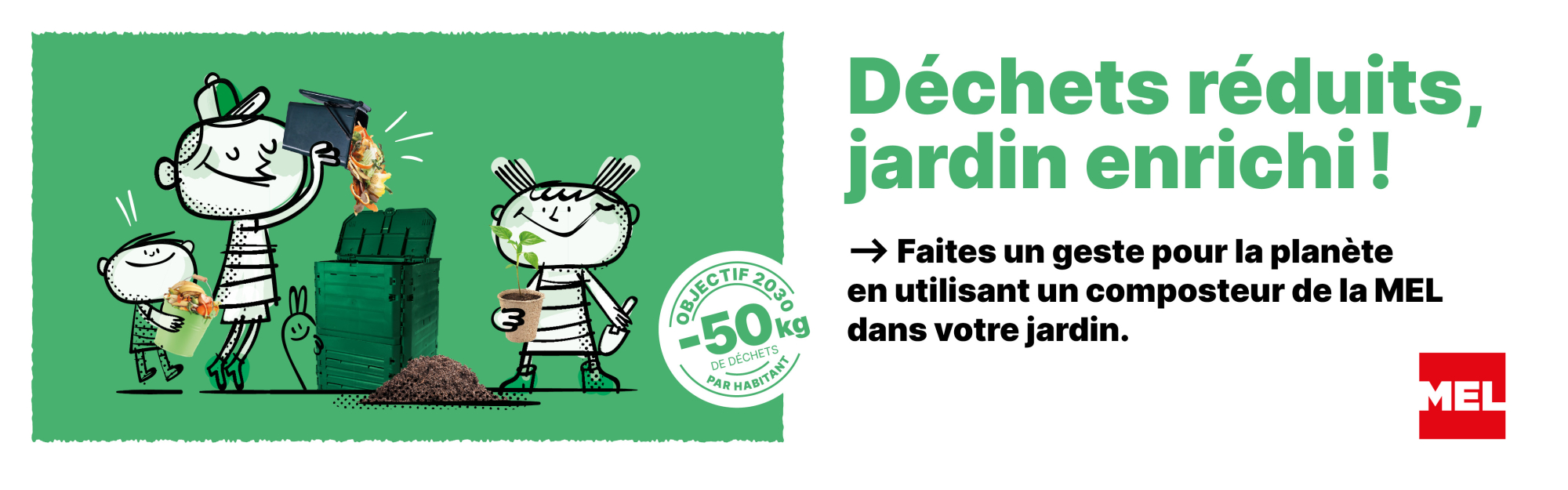 La MEL distribue des composteurs individuels aux métropolitains