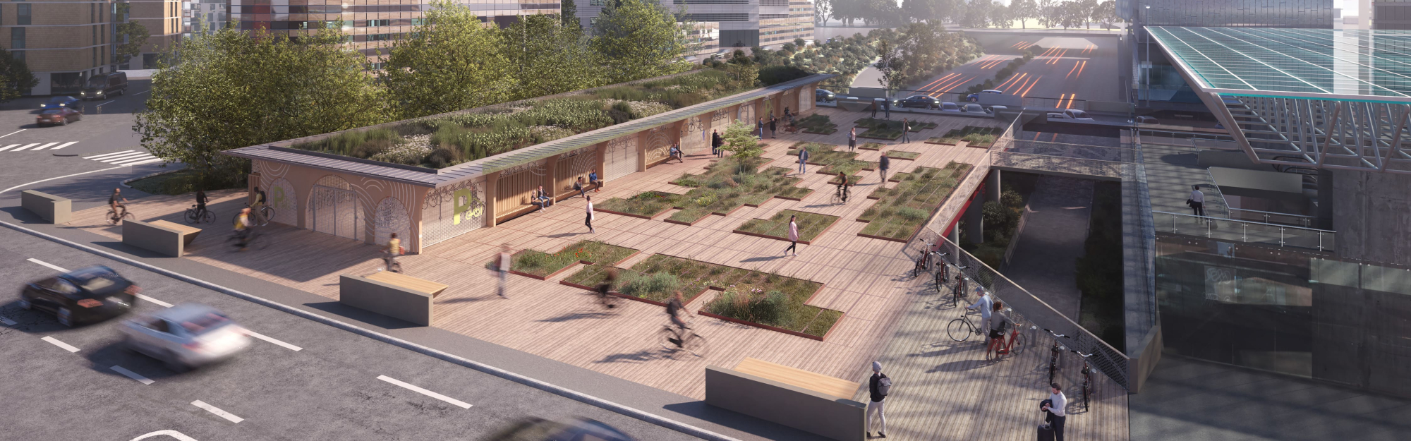 Place Valladolid de Lille : un espace embelli et une vélostation pour favoriser les mobilités durables