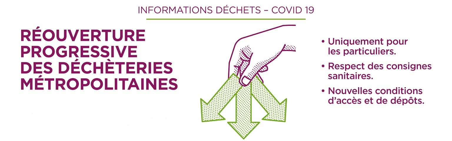 Les déchèteries métropolitaines ont rouvert