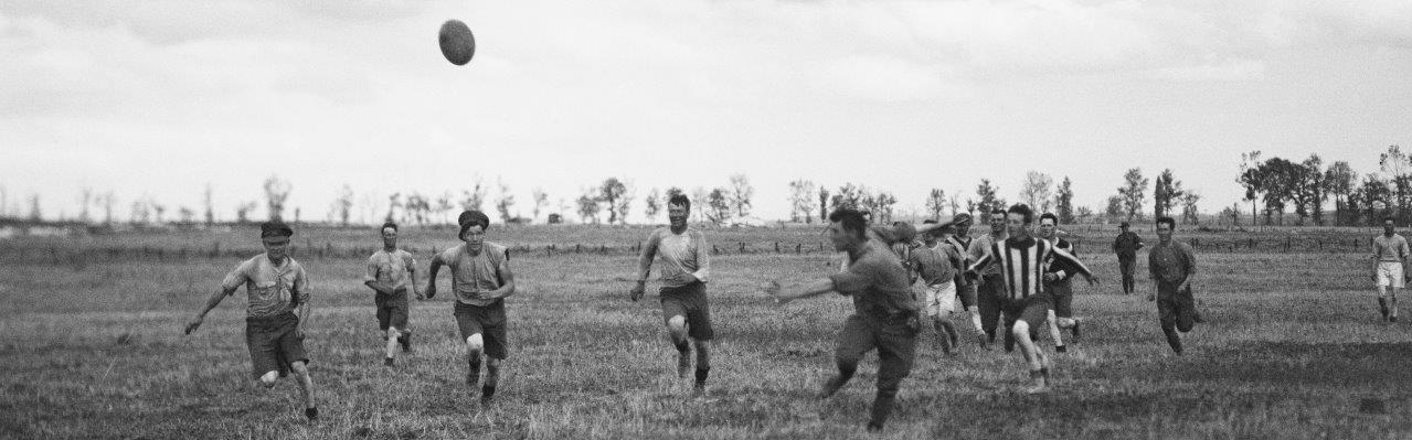 Musée de la Bataille de Fromelles : rugby dans les tranchées