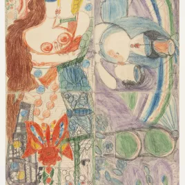 Aloïse Corbaz - Sphinx Othello (détail)