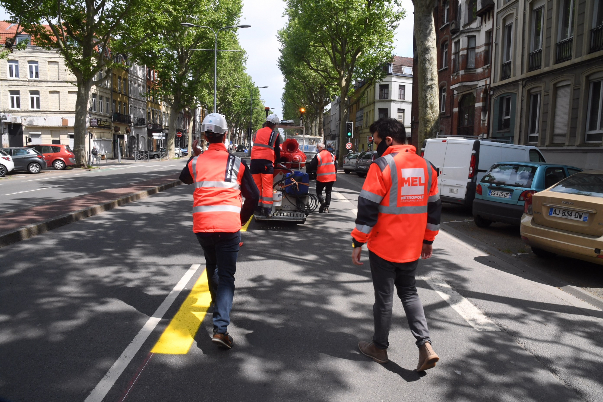 Visuel piste cyclable temporaire MEL