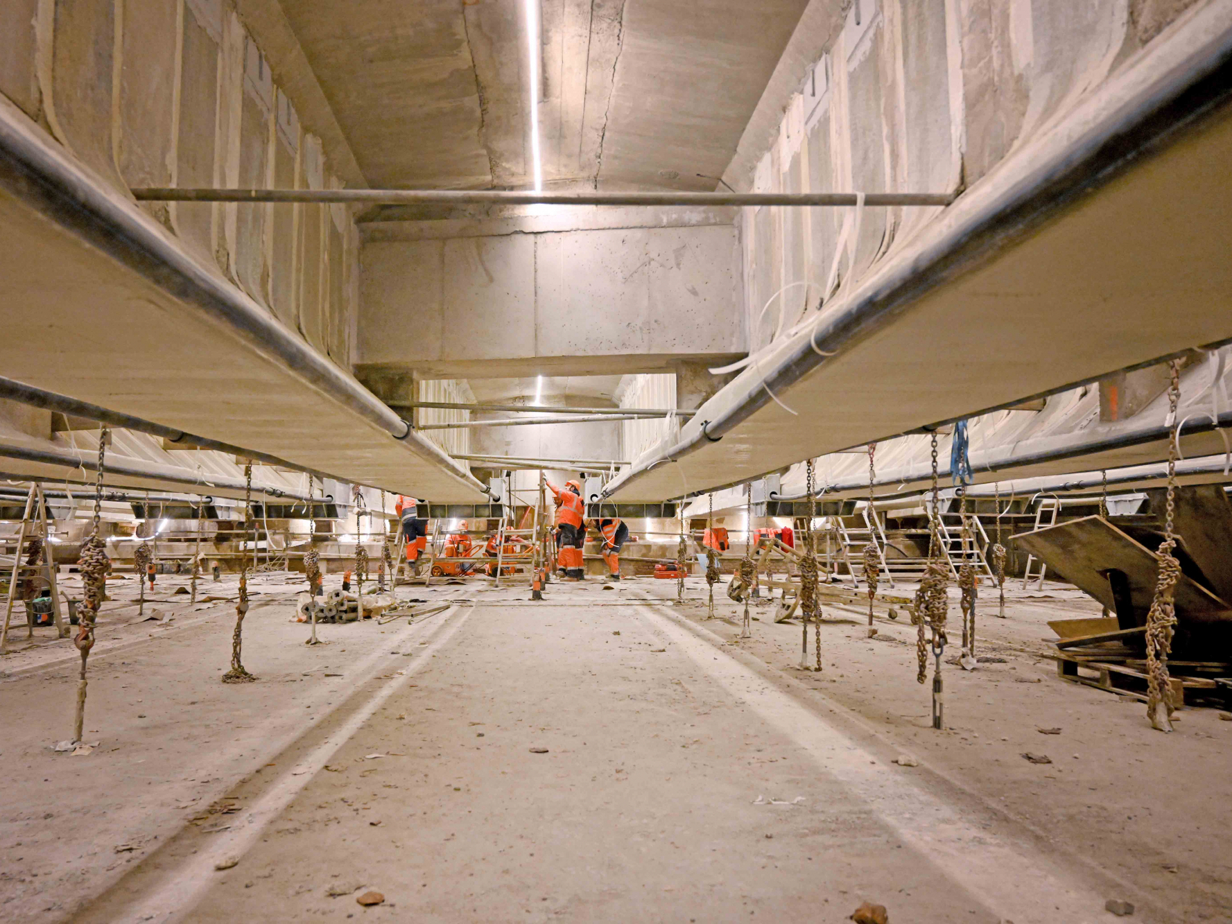 Mise en tension du chantier Pont Château Rouge