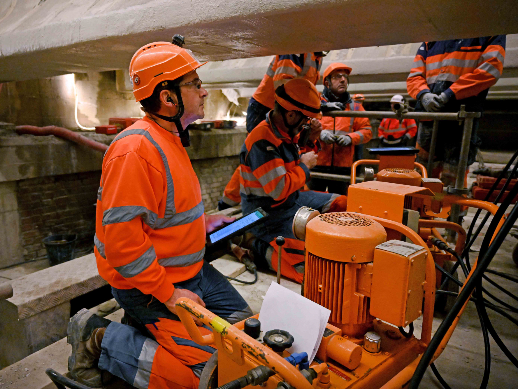 Mise en tension du chantier Pont Château Rouge