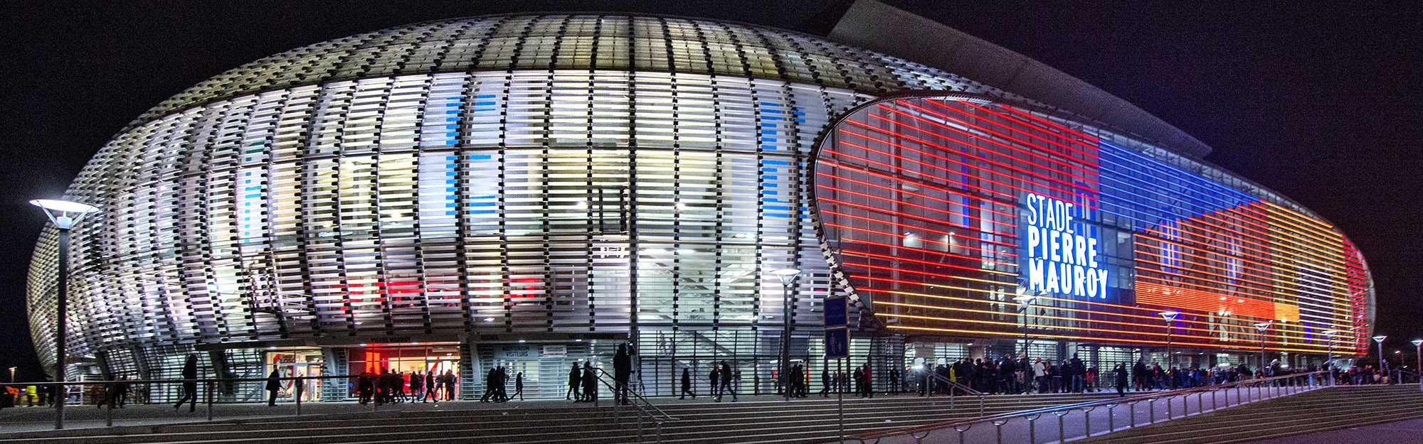 Paris 2024 : le stade Pierre Mauroy aux couleurs des Jeux Olympiques -  France Bleu