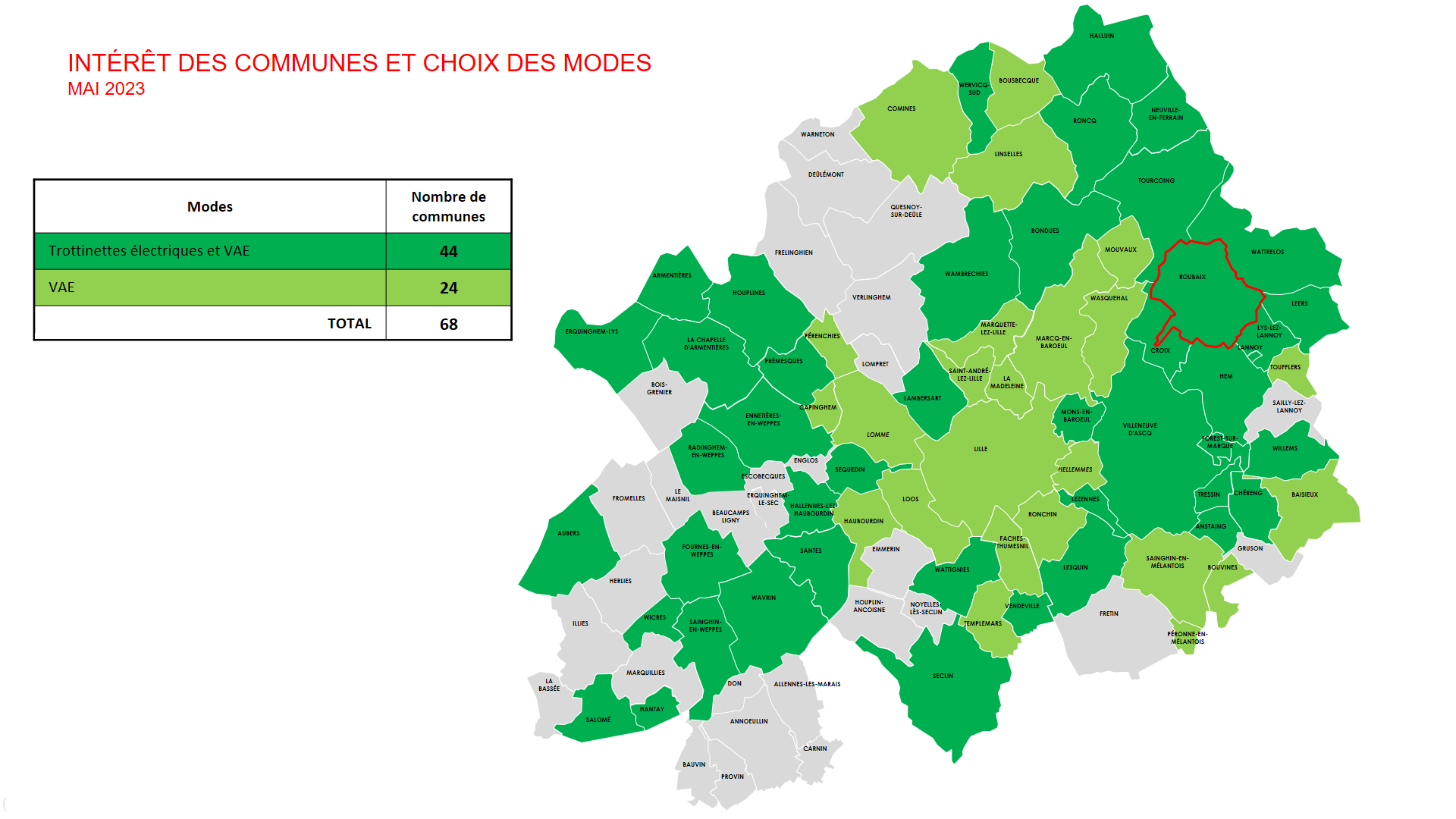 Carte des communes