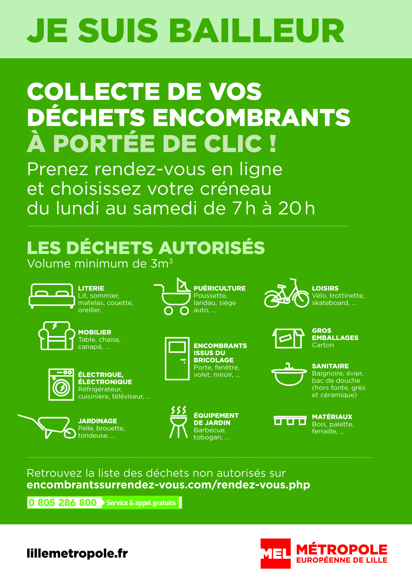 encombrants bailleurs autorises