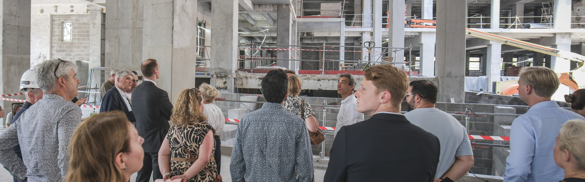 Visite de l'avancement du chantier de réhabilitation de Blanchemaille